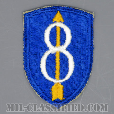 第8歩兵師団（8th Infantry Division）[カラー/カットエッジ/パッチ/1点物]の画像
