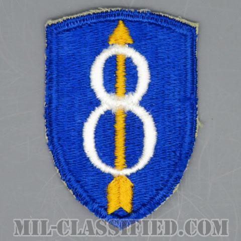 第8歩兵師団（8th Infantry Division）[カラー/カットエッジ/パッチ/1点物]の画像