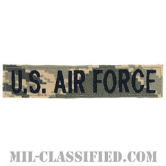 U.S.AIR FORCE [ABU/ブルー刺繍/空軍ネームテープ/ベルクロ付パッチ]画像
