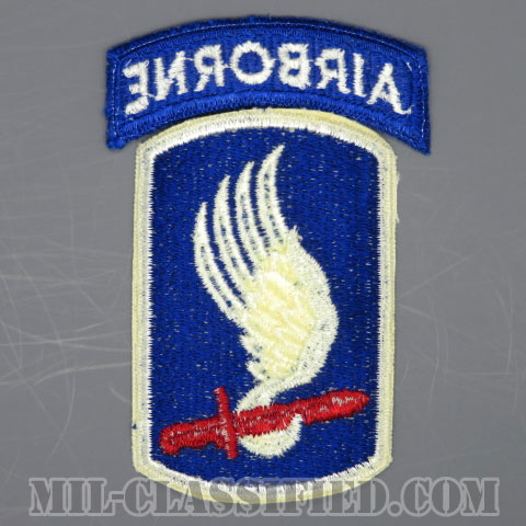 第173空挺旅団（173rd Airborne Brigade）[カラー/カットエッジ/パッチ/エアボーンタブ付/1点物]の画像