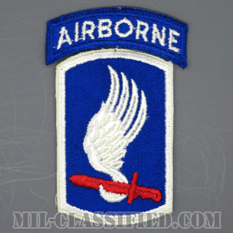 第173空挺旅団（173rd Airborne Brigade）[カラー/カットエッジ/パッチ/エアボーンタブ付/1点物]の画像
