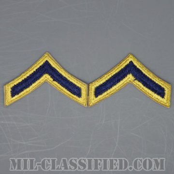 一等兵 (戦闘員)（Private First Class (PFC) Combat）[カットエッジ/階級章（1948-1951）/パッチ/ペア（2枚1組）]の画像