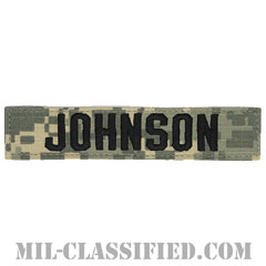 JOHNSON [UCP（ACU）/ブラック刺繍/ネームテープ/ベルクロ付パッチ]の画像