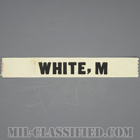 WHITE,M [カラー/プリント/ネームテープ/パッチ/1点物]の画像