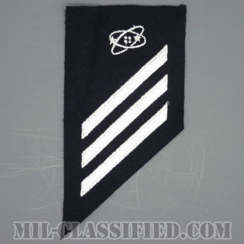 上等水兵 電気技師（Electronics Technician (ET)）[ネイビーブルー/腕章（Rating Badge）/海軍階級章（1948-）/パッチ/1点物]の画像