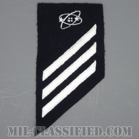上等水兵 電気技師（Electronics Technician (ET)）[ネイビーブルー/腕章（Rating Badge）/海軍階級章（1948-）/パッチ/1点物]の画像