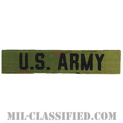 U.S.ARMY [OCP（7C）/ブラック刺繍/ネームテープ/ベルクロ付パッチ]画像