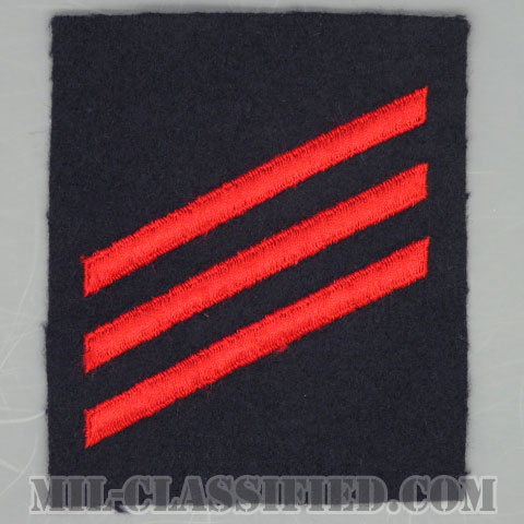 上等水兵（機関兵）（Seaman, Fireman）[ネイビーブルー/腕章（Rating Badge）/海軍階級章（1948-）/パッチ/1点物]の画像