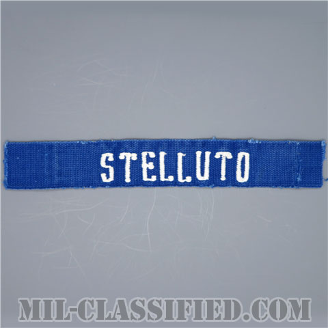 STELLUTO [カラー（ブルー）/刺繍/空軍ネームテープ/パッチ/中古1点物]の画像