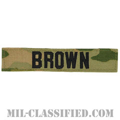 BROWN [OCP（7C）/ブラック刺繍/ネームテープ/ベルクロ付パッチ]の画像