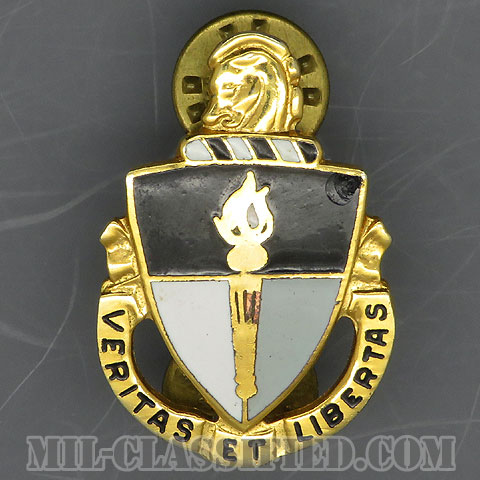 JFK特殊戦センター・アンド・スクール（JFK Special Warfare Center and School）[カラー/クレスト（Crest・DUI・DI）バッジ/1960s/中古1点物]の画像