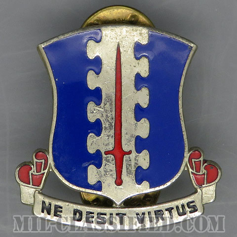 第187歩兵連隊（187th Airborne Infantry Regiment）[カラー/クレスト（Crest・DUI・DI）バッジ/1960s/中古1点物]の画像