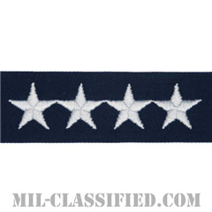 大将（Admiral (ADM)）[カバーオール/海軍階級章/生地テープパッチ/ペア（2枚1組）]の画像