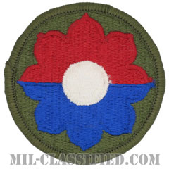 第9歩兵師団（9th Infantry Division）[カラー/メロウエッジ/パッチ]の画像