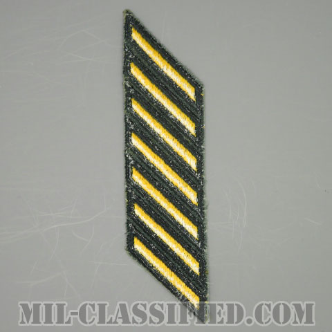 年功章 7連(勤続21年)（Service Stripe）[カラー（グリーン）/カットエッジ/男性用/パッチ/中古1点物]の画像
