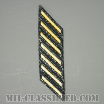 年功章 7連(勤続21年)（Service Stripe）[カラー（グリーン）/カットエッジ/男性用/パッチ/中古1点物]の画像