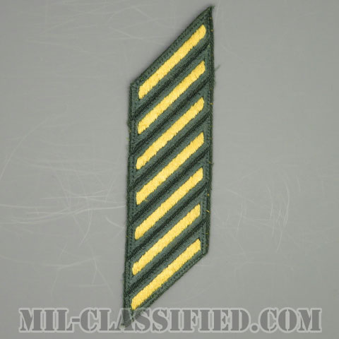 年功章 7連(勤続21年)（Service Stripe）[カラー（グリーン）/カットエッジ/男性用/パッチ/中古1点物]の画像