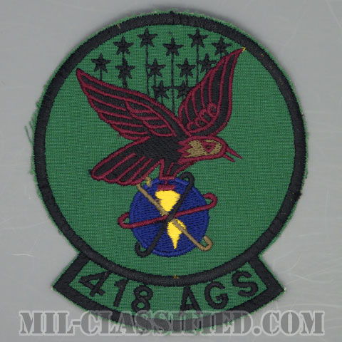 第418航空機ジェネレーション隊（418th Aircraft Generation Squadron）[サブデュード/カットエッジ/パッチ/中古1点物]の画像