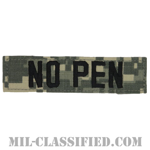 NO PEN（抗生物質ペニシリン使用不可） [UCP（ACU）/ブラック刺繍/血液型テープ/ベルクロ付パッチ]の画像