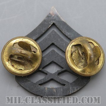 二等軍曹（Staff Sergeant (SSgt)）[サブデュード（ブラックメタル）/海兵隊階級章/バッジ/中古1点物]の画像
