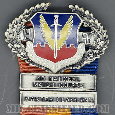 戦術航空軍団 射撃競技大会メダル（Tactical Air Command, .45 National Match Course, Master Class 2nd）[メダル/1966/中古1点物]の画像