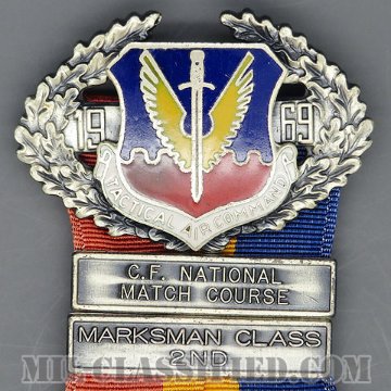 戦術航空軍団 射撃競技大会メダル（TAC, C.F. National Match Course, Marksman Class 2nd）[メダル/1969/中古1点物]の画像