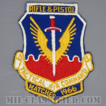 戦術航空軍団 射撃競技大会（Tactical Air Command, Rifle & Pistol Matches 1966）[カラー/カットエッジ/パッチ/1966/4インチ規格/1点物]の画像