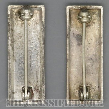 中尉（First Lieutenant (1LT)）[カラー/階級章/バッジ（ピンバック）/ペア（2個1組）/中古1点物]の画像