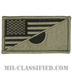 星条旗/日章旗 スプリット OCP（フォワード）（USA/Japan Split Flag (Forward)）[メロウエッジ/ベルクロ付パッチ/レプリカ]の画像