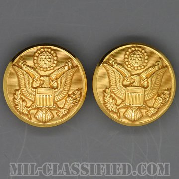 陸軍用ゴールドボタン（ARMY Gold Button, 36 Ligne (23mm・7/8inch)） [ボタン/2個セット/中古1点物]の画像