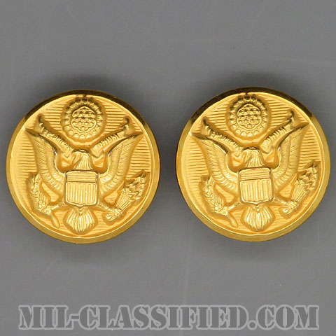 陸軍用ゴールドボタン（ARMY Gold Button, 17 Ligne (10.5mm・7/16inch)） [ボタン/2個セット/中古1点物]の画像