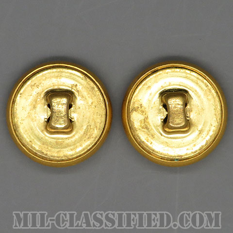 陸軍用ゴールドボタン（ARMY Gold Button, 17 Ligne (10.5mm・7/16inch)） [ボタン/2個セット/中古1点物]の画像
