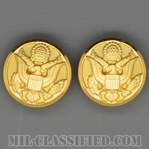陸軍用ゴールドボタン（ARMY Gold Button, 17 Ligne (10.5mm・7/16inch)） [ボタン/2個セット/中古1点物]の画像