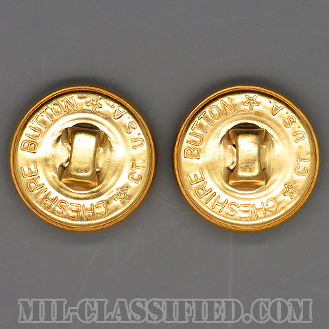 陸軍用ゴールドボタン（ARMY Gold Button, 17 Ligne (10.5mm・7/16inch)） [ボタン/2個セット/中古1点物]の画像