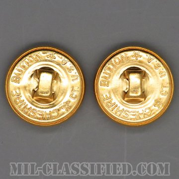 陸軍用ゴールドボタン（ARMY Gold Button, 17 Ligne (10.5mm・7/16inch)） [ボタン/2個セット/中古1点物]の画像