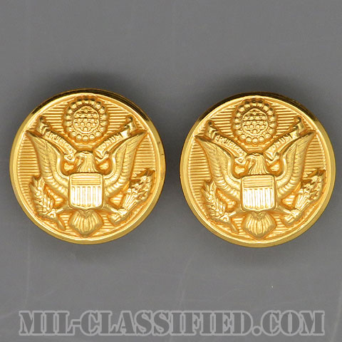 陸軍用ゴールドボタン（ARMY Gold Button, 17 Ligne (10.5mm・7/16inch)） [ボタン/2個セット/中古1点物]の画像