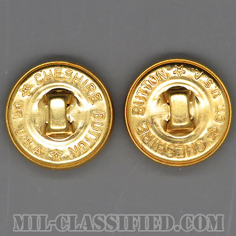 陸軍用ゴールドボタン（ARMY Gold Button, 17 Ligne (10.5mm・7/16inch)） [ボタン/2個セット/中古1点物]の画像