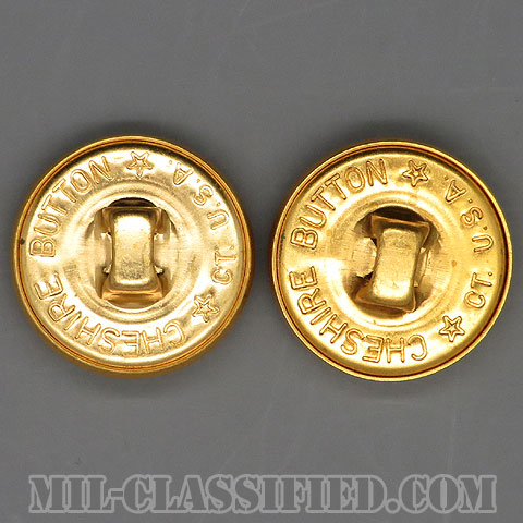 陸軍用ゴールドボタン（ARMY Gold Button, 17 Ligne (10.5mm・7/16inch)） [ボタン/2個セット/中古1点物]の画像