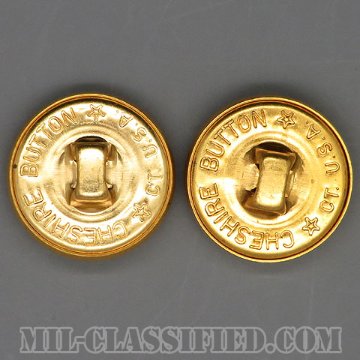 陸軍用ゴールドボタン（ARMY Gold Button, 17 Ligne (10.5mm・7/16inch)） [ボタン/2個セット/中古1点物]の画像