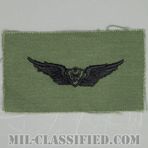 航空機搭乗員章 (ベーシック・エアクルー)（Army Aviation Badge (Aircrew), Basic）[サブデュード/1960s/コットン100％/パッチ/1点物]の画像