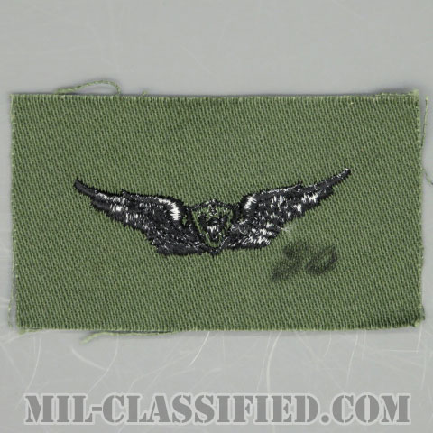 航空機搭乗員章 (ベーシック・エアクルー)（Army Aviation Badge (Aircrew), Basic）[サブデュード/1960s/コットン100％/パッチ/1点物]の画像