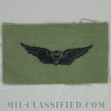 航空機搭乗員章 (ベーシック・エアクルー)（Army Aviation Badge (Aircrew), Basic）[サブデュード/1960s/コットン100％/パッチ/1点物]の画像