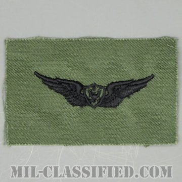 航空機搭乗員章 (ベーシック・エアクルー)（Army Aviation Badge (Aircrew), Basic）[サブデュード/1960s/コットン100％/パッチ/1点物]の画像