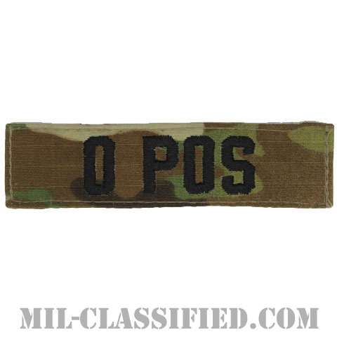 O POS [OCP/ブラック刺繍/血液型テープ/ベルクロ付パッチ]の画像