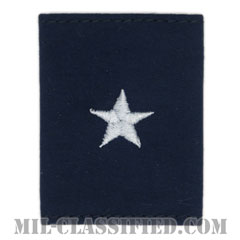 准将 (下級少将)（Rear Admiral Lower Half (RDML)）[沿岸警備隊/ゴアテックスパーカー用スライドオン階級章]の画像