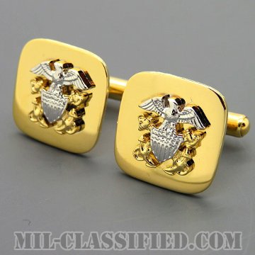 海軍将校章付カフスボタン（Navy Cuff Button (Cuff Link), Officer）[ペア（2個1組）]の画像