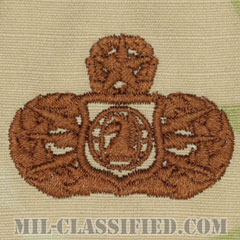 情報作戦章 (マスター)（Information Operations Badge, Master）[OCP（3C）/ブラウン刺繍/パッチ]の画像