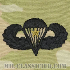 戦闘空挺章 (ベーシック) 降下1回（Combat Parachutist Badge, Basic, One Jump）[OCP（3C）/パッチ]の画像