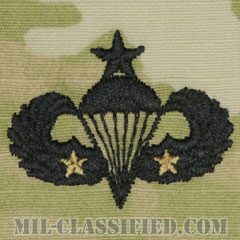 戦闘空挺章 (シニア) 降下2回（Combat Parachutist Badge, Senior, Two Jump）[OCP（3C）/パッチ]の画像