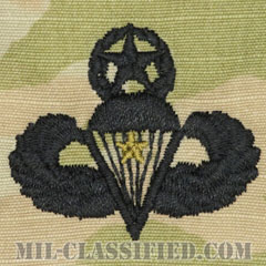 戦闘空挺章 (マスター) 降下1回（Combat Parachutist Badge, Master, One Jump）[OCP（3C）/パッチ]の画像